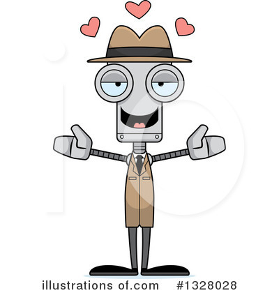 Royalty-Free (RF) Robot Clipart Illustration by Cory Thoman - Stock Sample #1328028