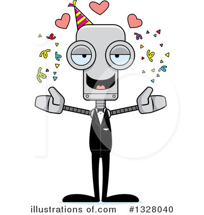 Royalty-Free (RF) Robot Clipart Illustration by Cory Thoman - Stock Sample #1328040