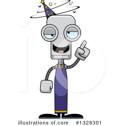 Royalty-Free (RF) Robot Clipart Illustration by Cory Thoman - Stock Sample #1328301