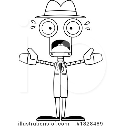 Royalty-Free (RF) Robot Clipart Illustration by Cory Thoman - Stock Sample #1328489