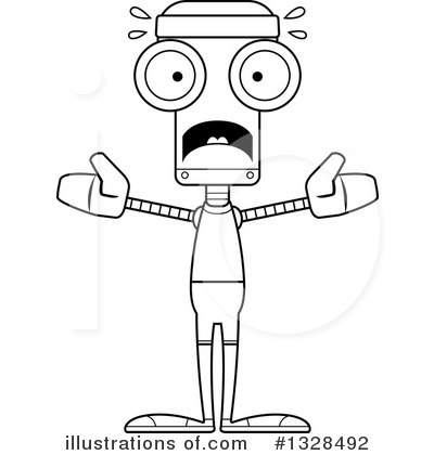 Royalty-Free (RF) Robot Clipart Illustration by Cory Thoman - Stock Sample #1328492