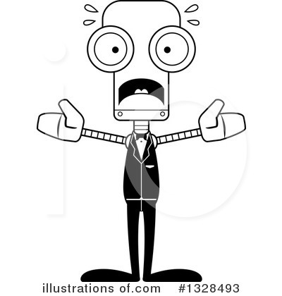 Royalty-Free (RF) Robot Clipart Illustration by Cory Thoman - Stock Sample #1328493