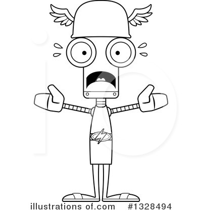 Royalty-Free (RF) Robot Clipart Illustration by Cory Thoman - Stock Sample #1328494