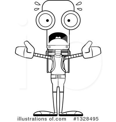 Royalty-Free (RF) Robot Clipart Illustration by Cory Thoman - Stock Sample #1328495