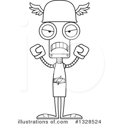 Royalty-Free (RF) Robot Clipart Illustration by Cory Thoman - Stock Sample #1328524