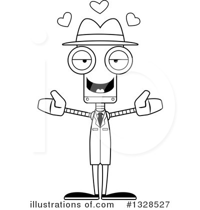 Royalty-Free (RF) Robot Clipart Illustration by Cory Thoman - Stock Sample #1328527