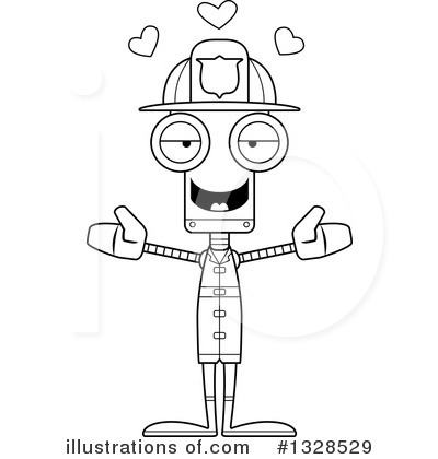 Royalty-Free (RF) Robot Clipart Illustration by Cory Thoman - Stock Sample #1328529