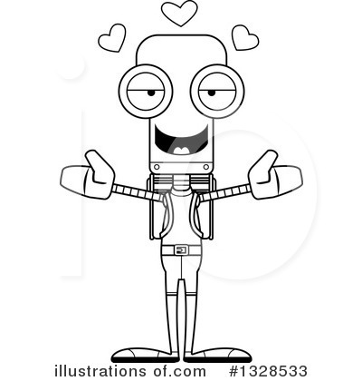 Royalty-Free (RF) Robot Clipart Illustration by Cory Thoman - Stock Sample #1328533