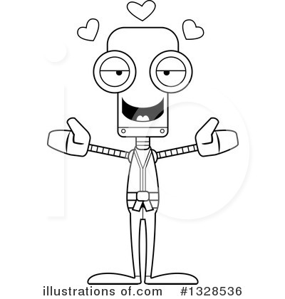 Royalty-Free (RF) Robot Clipart Illustration by Cory Thoman - Stock Sample #1328536