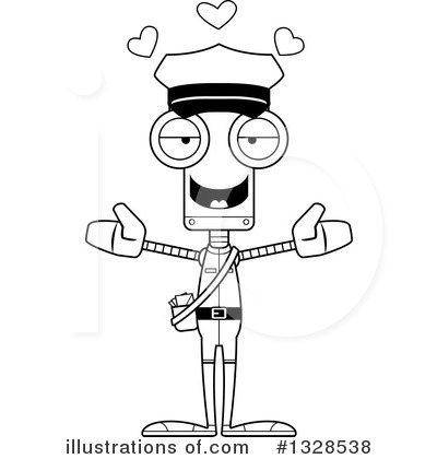 Royalty-Free (RF) Robot Clipart Illustration by Cory Thoman - Stock Sample #1328538