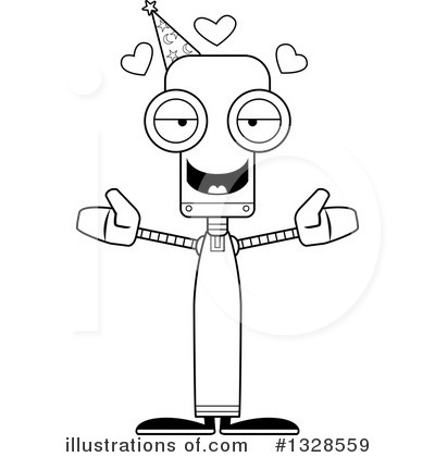 Royalty-Free (RF) Robot Clipart Illustration by Cory Thoman - Stock Sample #1328559