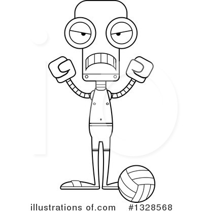 Royalty-Free (RF) Robot Clipart Illustration by Cory Thoman - Stock Sample #1328568