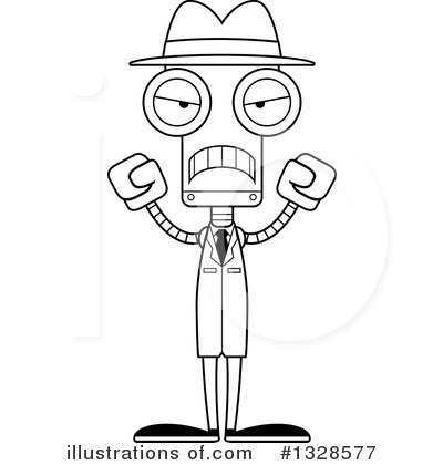 Royalty-Free (RF) Robot Clipart Illustration by Cory Thoman - Stock Sample #1328577