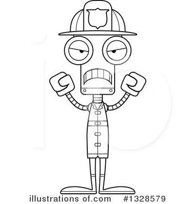 Royalty-Free (RF) Robot Clipart Illustration by Cory Thoman - Stock Sample #1328579
