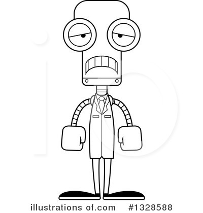 Royalty-Free (RF) Robot Clipart Illustration by Cory Thoman - Stock Sample #1328588