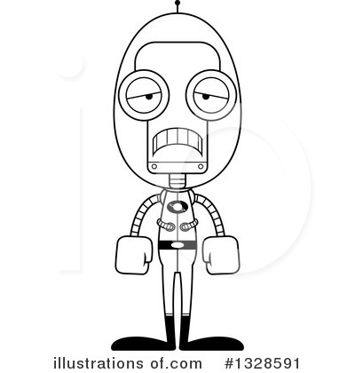 Royalty-Free (RF) Robot Clipart Illustration by Cory Thoman - Stock Sample #1328591