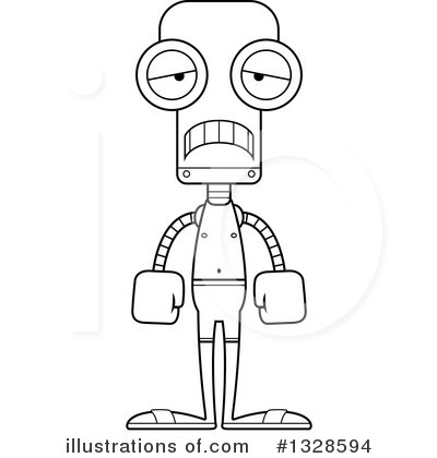 Royalty-Free (RF) Robot Clipart Illustration by Cory Thoman - Stock Sample #1328594