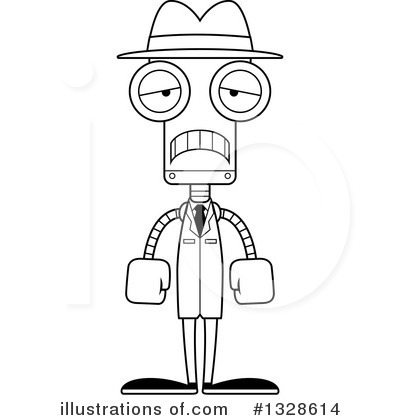 Royalty-Free (RF) Robot Clipart Illustration by Cory Thoman - Stock Sample #1328614