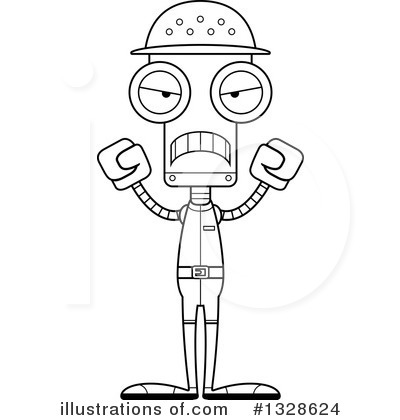 Royalty-Free (RF) Robot Clipart Illustration by Cory Thoman - Stock Sample #1328624
