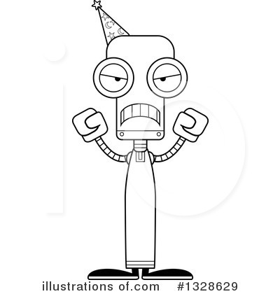 Royalty-Free (RF) Robot Clipart Illustration by Cory Thoman - Stock Sample #1328629