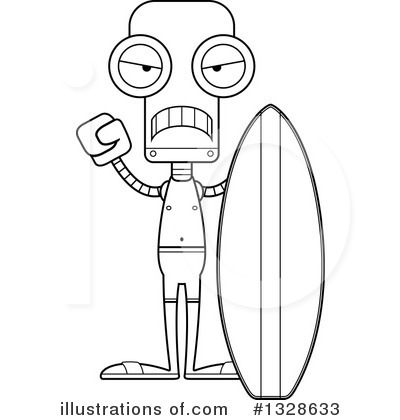 Royalty-Free (RF) Robot Clipart Illustration by Cory Thoman - Stock Sample #1328633