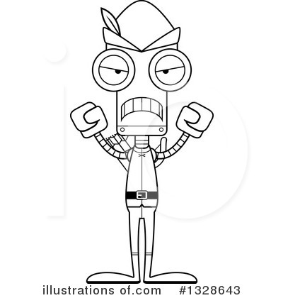 Royalty-Free (RF) Robot Clipart Illustration by Cory Thoman - Stock Sample #1328643