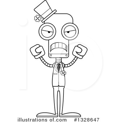 Royalty-Free (RF) Robot Clipart Illustration by Cory Thoman - Stock Sample #1328647