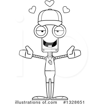 Royalty-Free (RF) Robot Clipart Illustration by Cory Thoman - Stock Sample #1328651