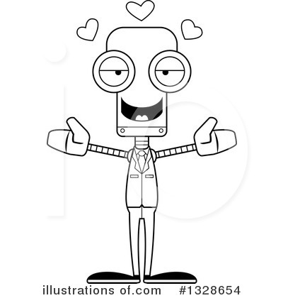 Royalty-Free (RF) Robot Clipart Illustration by Cory Thoman - Stock Sample #1328654