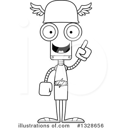 Royalty-Free (RF) Robot Clipart Illustration by Cory Thoman - Stock Sample #1328656