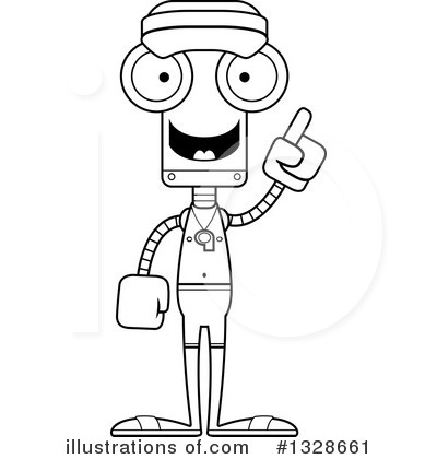 Royalty-Free (RF) Robot Clipart Illustration by Cory Thoman - Stock Sample #1328661