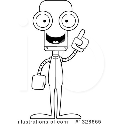 Royalty-Free (RF) Robot Clipart Illustration by Cory Thoman - Stock Sample #1328665