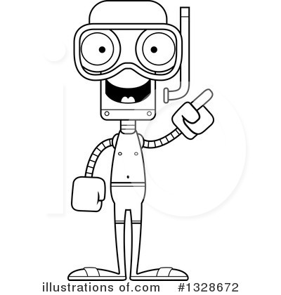 Royalty-Free (RF) Robot Clipart Illustration by Cory Thoman - Stock Sample #1328672