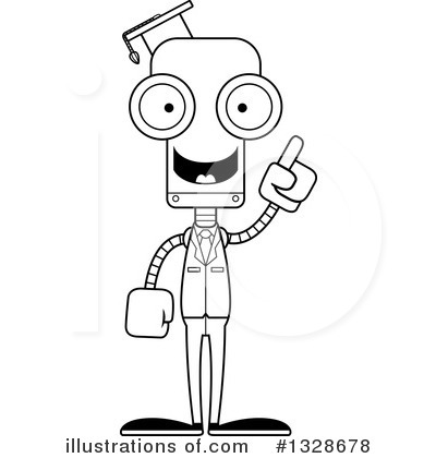 Royalty-Free (RF) Robot Clipart Illustration by Cory Thoman - Stock Sample #1328678