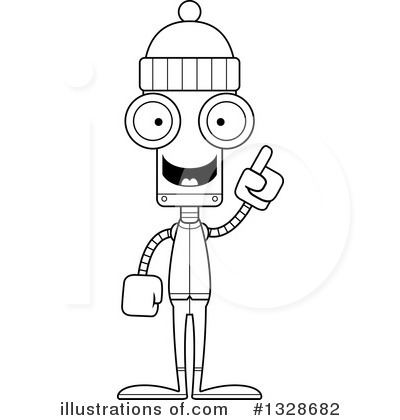 Royalty-Free (RF) Robot Clipart Illustration by Cory Thoman - Stock Sample #1328682