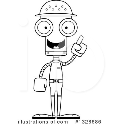 Royalty-Free (RF) Robot Clipart Illustration by Cory Thoman - Stock Sample #1328686