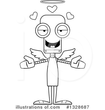 Royalty-Free (RF) Robot Clipart Illustration by Cory Thoman - Stock Sample #1328687