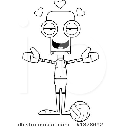 Royalty-Free (RF) Robot Clipart Illustration by Cory Thoman - Stock Sample #1328692