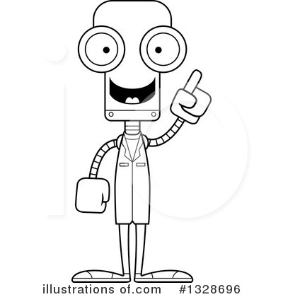 Royalty-Free (RF) Robot Clipart Illustration by Cory Thoman - Stock Sample #1328696