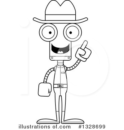 Royalty-Free (RF) Robot Clipart Illustration by Cory Thoman - Stock Sample #1328699