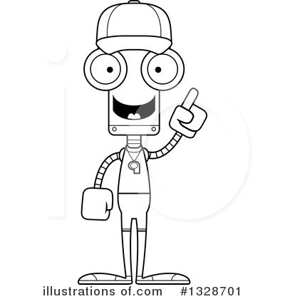 Royalty-Free (RF) Robot Clipart Illustration by Cory Thoman - Stock Sample #1328701