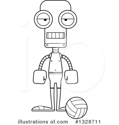 Royalty-Free (RF) Robot Clipart Illustration by Cory Thoman - Stock Sample #1328711