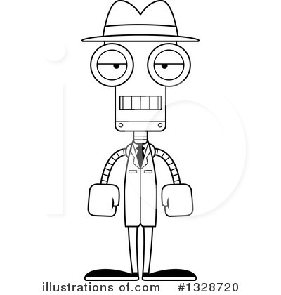 Royalty-Free (RF) Robot Clipart Illustration by Cory Thoman - Stock Sample #1328720