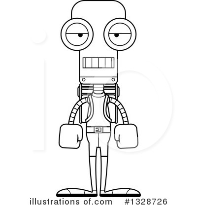 Royalty-Free (RF) Robot Clipart Illustration by Cory Thoman - Stock Sample #1328726