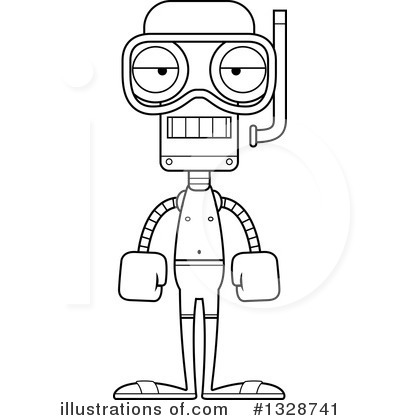 Royalty-Free (RF) Robot Clipart Illustration by Cory Thoman - Stock Sample #1328741