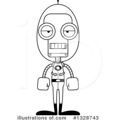 Royalty-Free (RF) Robot Clipart Illustration by Cory Thoman - Stock Sample #1328743