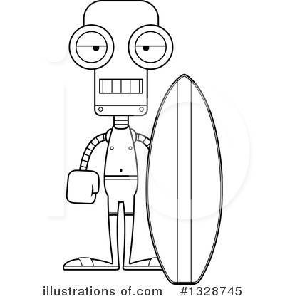 Royalty-Free (RF) Robot Clipart Illustration by Cory Thoman - Stock Sample #1328745