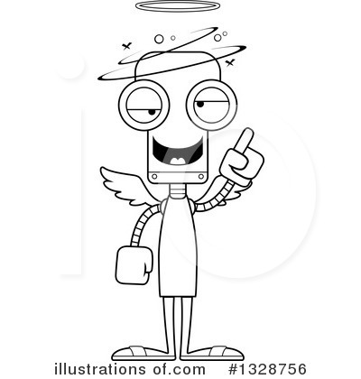 Royalty-Free (RF) Robot Clipart Illustration by Cory Thoman - Stock Sample #1328756