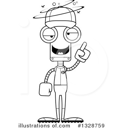 Royalty-Free (RF) Robot Clipart Illustration by Cory Thoman - Stock Sample #1328759