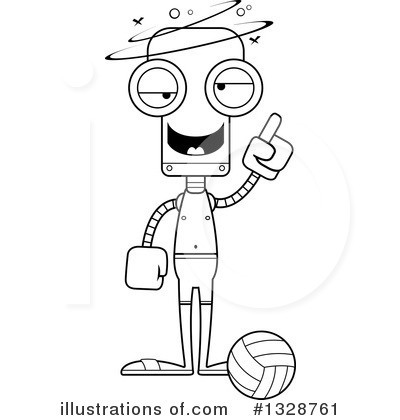 Royalty-Free (RF) Robot Clipart Illustration by Cory Thoman - Stock Sample #1328761